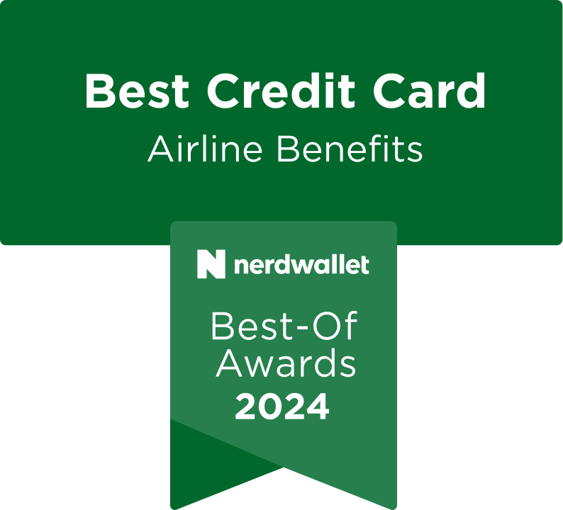 Nerd Wallet Best-of Awards 2024: Best Credit Card for Airline Benefits